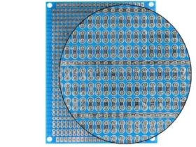 Płytka drukowana jednostronna; 7X9cm; niebieska