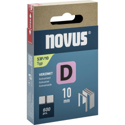 Novus 042-0790 Flat Wire Clips Type 53F 600 pieces for Tackers 10x11.3 mm