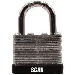 Scan QC0140KA2 Laminated Steel Padlock 40mm Keyed Alike Pack of 2