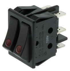 Przełącznik kołyskowy Wł.-wył. Nie 16 A DPST Czarny ZF