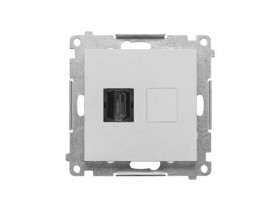 SIMON 55 Gniazdo HDMI aluminium mat TGHDMI.01/143 KONTAKT SIMON