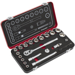 Sealey AK7921 Premier Platinum Socket Set 3/8&quot;Sq Drive 31pc