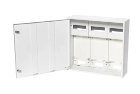 Rozdzielnica natynkowa 3-licznikowa 3-fazowa 24 moduły IP30 stalowa RU-3-3L-24 Z