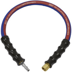 Sealey AH2R/38 Air Leader Hose 600mm x &#xD8;10mm with Tailpiece &amp; 1/4&quot;BSP Union