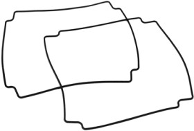 Seal, silicone, (L) 160 mm, black, for series 1554R/1554S, 1554RGASKET