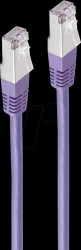 BS75211-0.5V Patch cable, Cat.5e, SF/UTP, violet, 0,5m