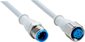 Złącze i kabel ze złączem Złącze M12 liczba rdzeni 4 długość 5m Rodzaj A Żeńskie Złącze B Złącze M12