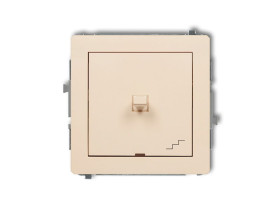 DECO Wyłącznik schodowy w stylu amerykańskim beżowy 1DWPUS-3 KARLIK