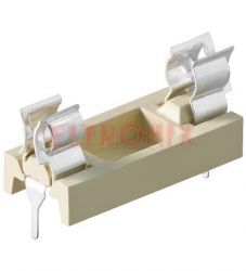 GNIAZDO BEZPIECZNIKA 5X20mm GSH123-1 LUTOWANE DO DRUKU 6.3A