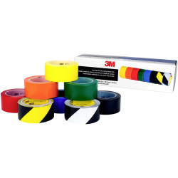 3M 471DEMO5S 471 Vinyl Tape Safety &amp; 5S Colour Coding Starter Pack 8 Rolls 1 Kit