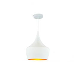 Lampa Wisząca Sufitowa Żyrandol IL MIO MODERN P-306B E27 Biało-Złota - GOLDLUX (Polux)