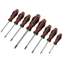 Sealey AK4323 Screwdriver Set 8pc Security TRX-Star* GripMAX&#xAE; - Red