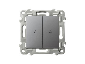 SZAFIR Wyłącznik żaluzjowy z blokadą mechaniczną szary mat ŁP-7ZB/m/70 OSPEL