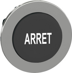 Schneider Electric ZB4FL233 ZB4FL233 Element czołowy dla przycisku płaski, resetowalny (Ø) 30.5 mm Arrêt chrom, czarny 1