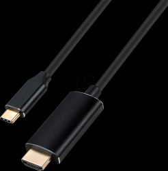 USBC-HDMI-MM-B-7,5M USB-C connector to HDMI connector, 4K at 60 Hz, 7.5 m