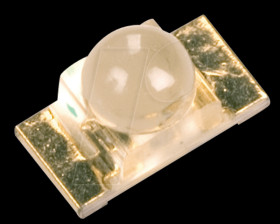 KPTD-3216SURC Red SMD LED with dome lens, 600 mcd