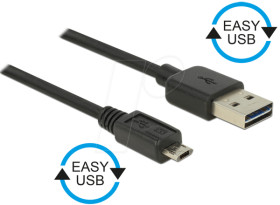 83850 Cable EASY-USB 2.0-A m.&gt;Micro USB 2.0 m. 2m
