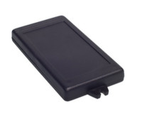 Z-34U Obudowa z tworzywa Z34U wymiary: 129x68x24mm - uszy na krótszej krawędzi - czarna - polistyren