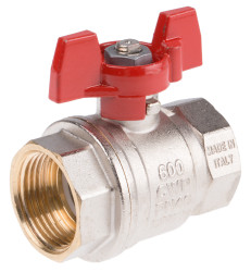 Zawór kulowy korpus mosiężny BSPP 40bar 1cal 580psi RS PRO