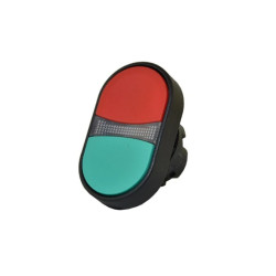 Napęd przycisku sterowniczego serii CP, podwójny, powrotny, guziki kryte czerwony i zielony T0-CPDK20KY