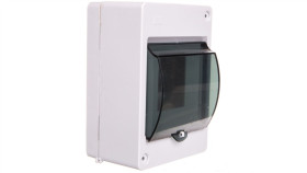 Rozdzielnica Modułowa 1X4 Natynkowa Ip30 Mini S-4 Z Pokrywą Dymną (N+Pe) 2304-11