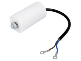 Kondensator do silników 25uF 450VAC, przewody, śruba M8; CBB60G