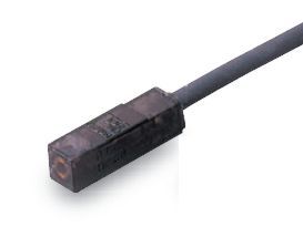 E2S-Q13 1M czujnik indukcyjny, 3-przewodowy NPN, NO, sr=1,6mm, przewód 1m, 19x6x6mm, czoło odkryte, detekcja czołowa, OMRON