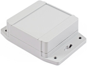 PC enclosure, (L x W x H) 90 x 90 x 38 mm, light gray (RAL 7035), IP68, 1555E2F17GY