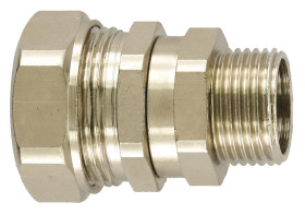 Łącznik do kanałów kablowych Flexicon gwint M20 20mm Proste, przegubowe Mosiądz platerowany niklem IP65
