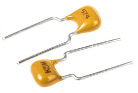 Wielowarstwowy kondensator ceramiczny (MLCC) 470nF 50V dc ±20% Z5U dielektryk THT Promieniowy KEMET