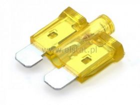 20A bezp. samochodowy UNI z lampką ( żółty )