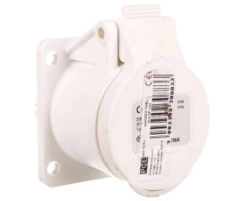 Gniazdo tablicowe 32A 3P 42V 12h białe IP44/54 393-12f9v