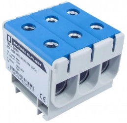 Złączka szynowa jednopolowa ZGX 3x50 mm2 niebieska (Al/Cu) ENE-00371