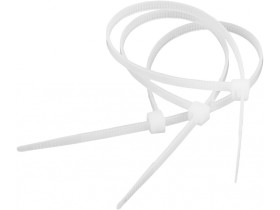Opaska zaciskowa 4,8 mm/30 cm biała Cabletech 50szt.