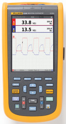 Oscyloskop 20MHz Fluke przenośny Cyfrowy CAT III 750V 123B CAN, RS232, RS422, RS485, USB