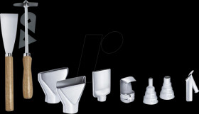 103737600 Heat gun accessory, set, 12 pcs