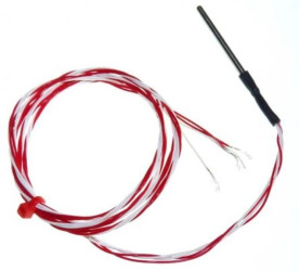 Termopara typ PT 1000, -50C do +200C 75mm kabel 1m, Stal nierdzewna 316