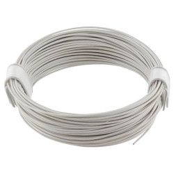 econ connect KL004WS10 Strand 1x0.04mm&#xB2; White 10m Cable