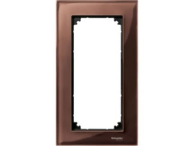 MERTEN M-ELEGANCE szkło ramka 2 podwójna bez poprzeczki mahoniowy MTN4025-3215 SCHNEIDER ELECTRIC