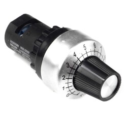 Potencjometr precyzyjny jednoobrotowy srebrny LA42DWQ-22 22mm 2W 10k Ohm