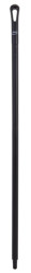 Trzonek do miotły, Czarny, Polipropylenowe, do uzycia z: Czyszczenie i suszenie, przetwórstwo spożywcze, 1.3m