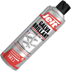 Jelt 005811 GALVA BRILLIANT Zinc Galvanising Spray 500ml Corrosion-Resistant