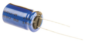 Kondensator 100μF 100V dc Radialny, Otwór przelotowy Vishay roztaw: 5mm 12.5 (Dia.) x 20mm