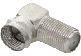 Adapter gniazdo F --> wtyk typu F kątowy (2 szt)