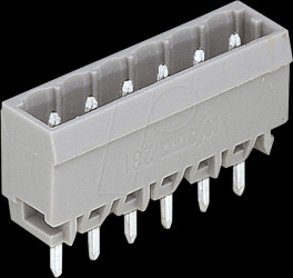 231-133/001-000 Pin header, straight, 3-pin, RM 5.0 mm