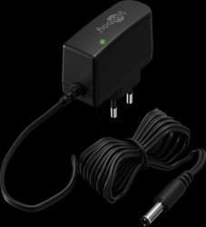64974 Plug-in power supply 7.2 W ,12 V ,0.6 A ,DC plug 5.5x2.5,stabili
