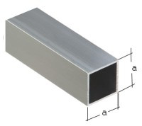 RK15X15_1.5 Rura aluminiowa kwadratowa 15 x 15 x 1.5mm długość 1.0m - WYSYŁKA TYLKO KURIEREM DPD