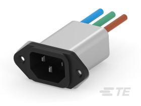 Filtr EMI 1A 250 V AC 50 / 60Hz TE Connectivity, montaż kołnierzowy/panelowy