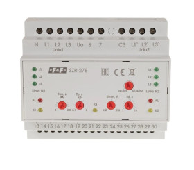 Sterownik załączania rezerwy sieć 3 i 4-przewodowa 24-230V AC SZR-278