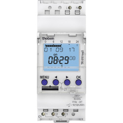 Theben 6100130 TR610 top3 Digital Timer 230V DIN Rail Week Program